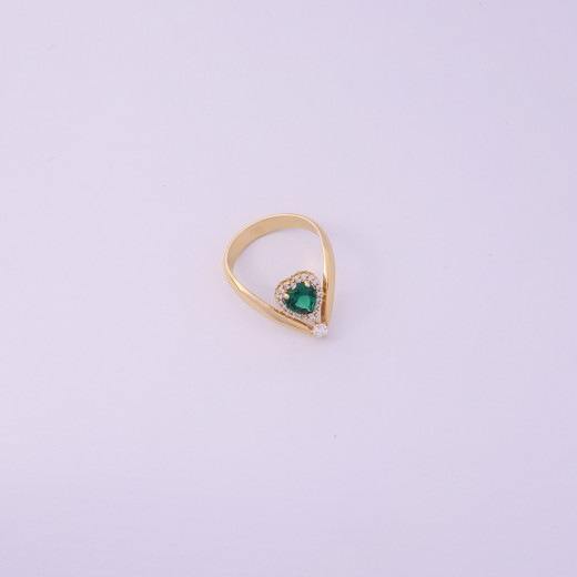 Green gemstone ring