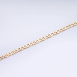 Gold chain bracelet