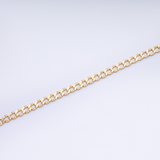 Gold chain bracelet