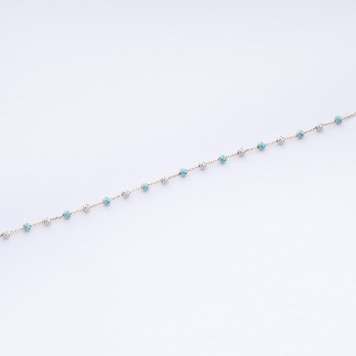 Turquoise and silver bracelet