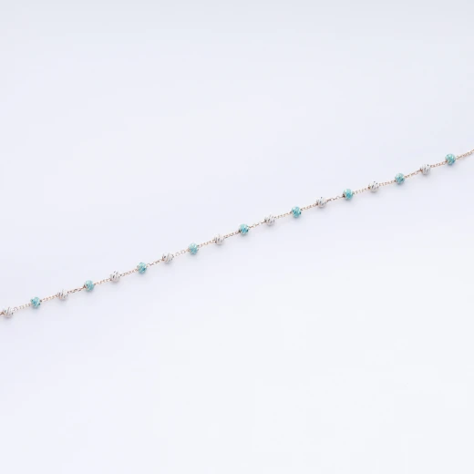 Turquoise and silver bracelet