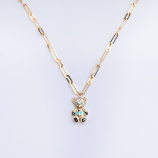 Teddy bear necklace