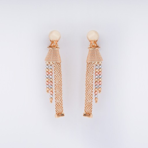 Beads gold earrings